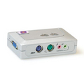 4-Poorts Compact KVM Switch met Audio