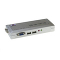 2-Poorts Compact KVM Switch met Audio