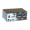4-Poorts Dual-Monitor DVI/VGA KVM Switch met Audio