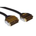 Scartkabel Gold plated rond  5m