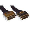 Scartkabel Gold plated flat 2 meter