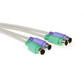 PS/2 Twin kabels Kleur gecodeerd M-M 5,00 m