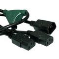 Gesplitste verlengkabel voor 220Volt lengte 1,8m