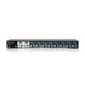 KVM switch, 2 x Simultaneous keyboard, monitor and mouse to 16 CPUs.
