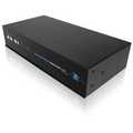 KVM switch, 2 x Simultaneous USB keyboard, mouse and monitor ports to 8 CPUs.