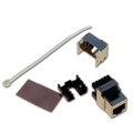 Keystone jack Cat.6, STP, 180 degree, De-embedded