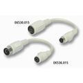 Toetsenbord adapterkabel, Mini-DIN6 male / DIN5 female