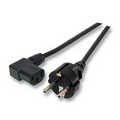 230V Netsnoer zwart 5 meter