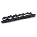 Patch Panel, Cat.5e 24-port, UTP, 1U, RAL9005