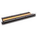Patch Panel, Cat.6 24-port, UTP, 1U, RAL9005