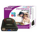 2 Poorts KVM Switch USB met Audio