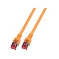 Cat.6 STP patchkabel oranje   0,5m