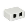 Contactdoos Opbouw 2x RJ45 jack