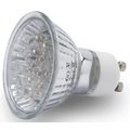 LED kls frontglas 230VAC 1,0W GU10 3000k 51/60mm