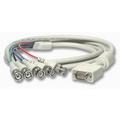 SVGA monitoradapter, 1x HD-Dsub15 / 5x BNC, 34cm