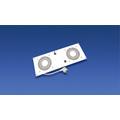 Inlegmodule bodem/dak, 2-voudige ventilator-unit met bekabeling