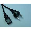 OP=OP Voedingskabels 230V Zwart. VDE/Kema keur 1,80M
