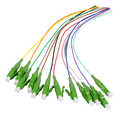Set 12st Fiber pigtail LC/APC 8graden 9/125Mu, OS2, 2 m