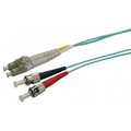 Duplex Glasvezel Patchkabel om3 LC>ST 50/125,  1m