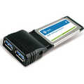 USB 3.0 ExpressCard/34 kaart Aantal poorten: 2