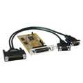 Sunix RS-232 low-profile PCI kaart Externe connectoren: 2x DB9 (male)