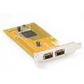 Sunix USB 2.0 low-profile PCI kaart Externe connectoren: 2x USB A (female)