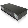 KVM switch, 16 x 15 way HDD Female for CPU video. 16 x 6 way mini DIN Female for CPU keyboard. 16 x 6 way mini DIN Female for CPU mouse.