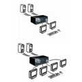 KVM switch, 1 keyboard, mouse and 4 DVI monitors to control 4 computers