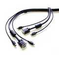 NewStar KVM Switch kabel, PS/2, VGA, 5 meter