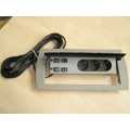Netwerk en Powerbox horizontaal (verzonken in bureau)