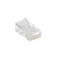 per  10st RJ45 Telefoonplug voor platte kabel