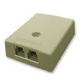 Opbouwdoos telefonie dubbel RJ11