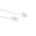 RJ11 - RJ11 kabels ♂>♂ wit 10m