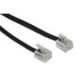 RJ12 - RJ12 kabels ♂>♂ zwart 10m