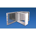 Tripac, wandbehuizing, met glasdeur - 600x500x478mm/9HE (bxdxh)