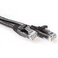 UTP-patchk Cat-6 zwart lipbeschermer