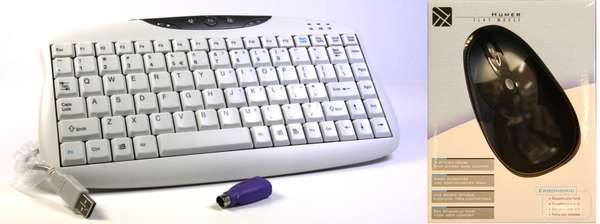 Naar omschrijving van KEYB-HUMER - Mini USB keyboard + ergonomische muis combipack
