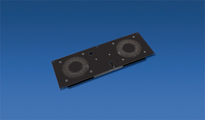 Naar omschrijving van MBM1004B - Inlegmodule bodem/dak, 2-voudige ventilator-unit met bekabeling