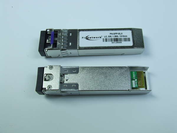 Naar omschrijving van PN-SFP-ELX - SFP Module, 1.063/1.25Gbps Gigabit Ethernet, 1310nm, LC Connector, 20km