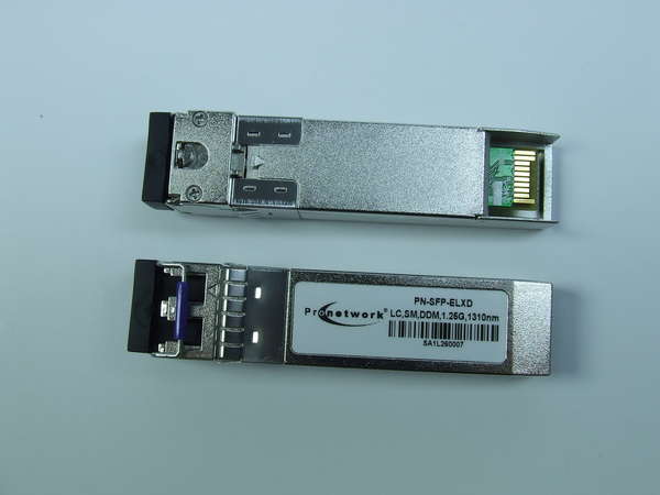 Naar omschrijving van PN-SFP-ELXD - SFP Module, 1.063/1.25Gbps Gigabit Ethernet, 1310nm, LC Connector, 20km DD