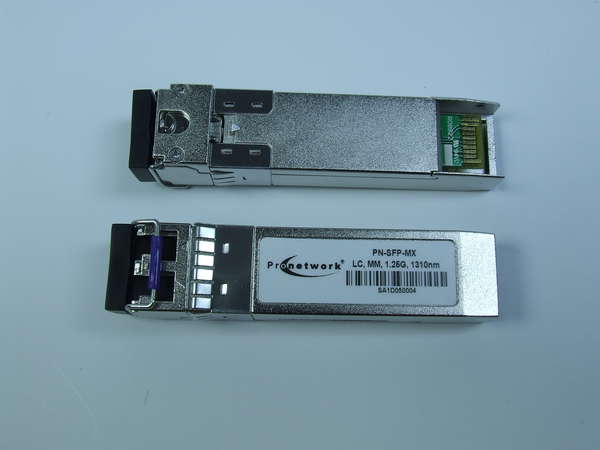 Naar omschrijving van PN-SFP-MX - SFP Module, 1.063/1.25Gbps Gigabit Ethernet, 1310nm, LC Connector, 2km