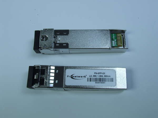 Naar omschrijving van PN-SFP-SXD - SFP Module, 1.063/1.25Gbps Gigabit Ethernet, 850 nm, LC Connector, 550m DD